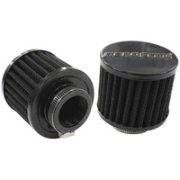 Aeroflow 1-1/2'' UNIV CLAMP ON FILTER 3'' O.D 2-1/2'' H BLACK TOP