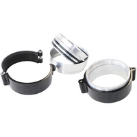 Aeroflow 2.5'' BILLET INTERCOOLER CLAMPSQUICK CONNECT BLACK CLAMP