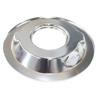 Aeroflow 14'' AIR CLEANER BASE ONLY RECESSED 1-1/8'' (28MM) CHROME