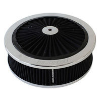 Aeroflow 9'' X 2-3/4'' FULL FLOW ASSEMBL5-1/8'' NECK CHROME COTTON