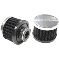 Aeroflow 5/8'' UNIV CLAMP ON FILTER 2'' O.D 1-1/2'' H CHROME TOP