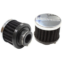 Aeroflow 3/4'' UNIV CLAMP ON FILTER 2'' O.D 1-1/2'' H CHROME TOP