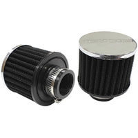 Aeroflow 1-1/4'' UNIV CLAMP ON FILTER 3'' O.D 2-1/2'' H CHROME TOP