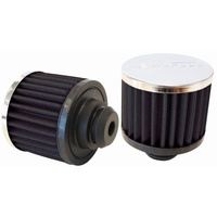 Aeroflow 1-1/4'' PUSH IN BREATHER FILTER3'' O.D 2-1/2'' H CHROME TOP