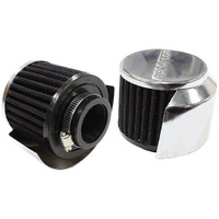 Aeroflow 1-3/8'' BREATH FILTER W/ SHIELD3'' O.D 2-1/2'' H CHROME TOP