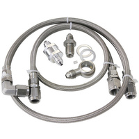 Aeroflow FORD XR6 TURBO FEED OIL LINE KIT INLINE 30MICRON FILT BA BF