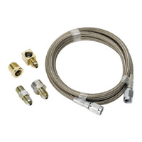 Aeroflow -3AN x 3ft BRAIDED SS LINE KITWITH FITTINGS INCLUDED