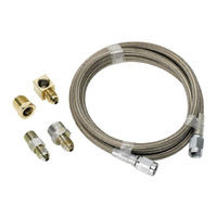 Aeroflow -4AN x 4ft BRAIDED SS LINE KITWITH FITTINGS INCLUDED