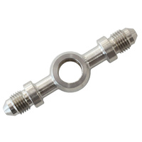 Aeroflow 10MM (3/8) BANJO DOUBLE -3AN STAINLESS STEEL LONG VERSION AF 310-03-03L