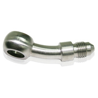 Aeroflow -3AN 20 DEG BANJO 10MM 3/8 STAINLESS SUIT TEFLON