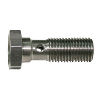 Aeroflow BANJO BOLT M12 X 1.0MM STAINLESS 30MM LONG
