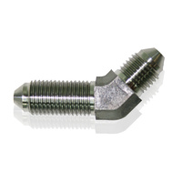 Aeroflow STAINLESS -3AN BULKHEAD 45DEG STAINLESS NUT SEPERATE