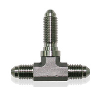 Aeroflow STAINLESS -4AN BULKHEAD TEE STAINLESS NUT SEPERATE