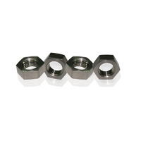 Aeroflow STAINLESS -3AN BULKHEAD NUT STAINLESS STEEL