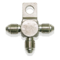 Aeroflow STAINLESS -3AN TEE WITH MOUNT STAINLESS WITH MOUNT HOLE