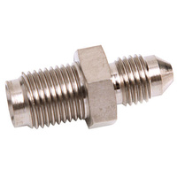 Aeroflow -3AN TO INVERTED 7/16 x 24 STAINLESS MALE TO MALE