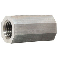 Aeroflow M10 X 1.0 INVERTED FLARE UNIONSTAINLESS STEEL