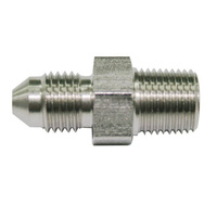 Aeroflow Flare to NPT Adapter -03AN Male to 1/4" NPT Stainless AF380-04-03