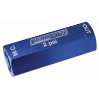 Aeroflow 2LB RESIDUAL VALVE & FITTINGS RETAINS LINE PRESSURE 2LB