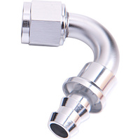Aeroflow 120 DEG PUSH LOCK END -12AN SILVER NO CLAMP REQUIRED