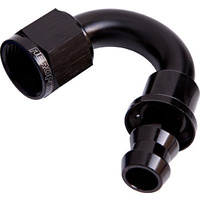 Aeroflow 150 DEG PUSH LOCK END -12AN BLACK NO CLAMP REQUIRED