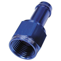 Aeroflow FEMALE -6AN TO 3/8'' BARB BLUE WITH TUBE NUT
