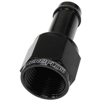 Aeroflow FEMALE -6AN TO 3/8'' BARB BLACK WITH TUBE NUT