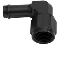 Aeroflow FEMALE -8AN 90DEG TO 1/2'' BARBBLACK SWIVEL NUT