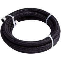 Aeroflow BLACK BRAID LIGHTWEIGHT -7AN 6M CLAMSHELL PACK 3/8'' I.D