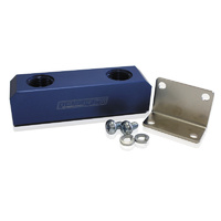 Aeroflow FUEL BLOCK LOG TYPE -8ORB BLUE 2 X-8 SIDE 2X -8 TOP