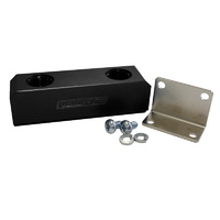 Aeroflow FUEL BLOCK LOG TYPE -8ORB BLACK 2 X-8 SIDE 2X -8 TOP
