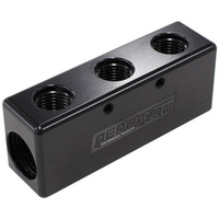Aeroflow 3X -6ORB 2X -8ORB DISTRIBUTIONBLOCK BLACK COMPACT STYLE