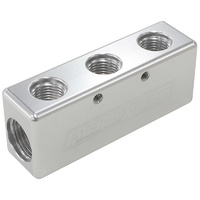 Aeroflow 3X -6ORB 2X -8ORB DISTRIBUTIONBLOCK SILVER COMPACT STYLE