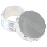 Aeroflow 1'' ALUM WELD BUNG AND CAP POLISHED ALLOY FINISH