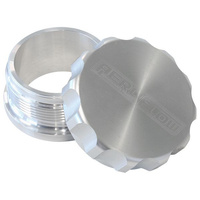Aeroflow 1'' ALUM WELD BUNG AND CAP RAW WELD ON / SILVER CAP