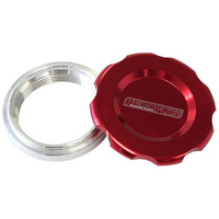 Aeroflow 1.5'' WELD BUNG AND RED CAP LOW PROFILE FEMALE WELD-ON