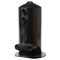 Aeroflow SURGE TANK 2.5L SPUN ALLOY DUAL FEED OPTION 4 X -8ORB