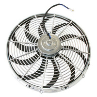 Aeroflow 16'' CURVED BLADE CHROME FAN REVERSIBLE 1750CFM