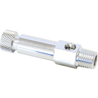 Aeroflow ADJUSTABLE AIR BLEED INJ HAT SILVER EASY TO ADJ AIR MIXTURE