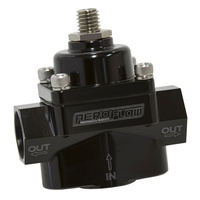 Aeroflow RED STYLE REG 1-4 PSI ADJUSTA BILLET 1In 2 Out -8 ORB PORTS
