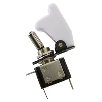Aeroflow WHITE LED MISSILE SWITCH LED ACTIVATED WHEN ON
