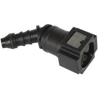 Aeroflow PUSH ON 5/16'' EFI FITTING TO 5/16'' / 7.94MM BARB 45 DEGREE