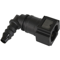 Aeroflow PUSH ON 5/16'' EFI FITTING TO 5/16'' / 7.94MM BARB 90 DEGREE