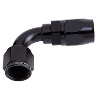Aeroflow 500 Series Cutter Hose End -10AN Female to -10AN Hose 90-Degree Black AF503-10BLK