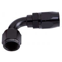 Aeroflow 500 Series Cutter Hose End -20AN Female to -20AN Hose 90-Degree Black AF503-20BLK
