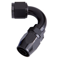 Aeroflow 500 Series Cutter Hose End -06AN Female to -06AN Hose 120-Degree Black AF504-06BLK