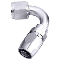 Aeroflow 500 Series Cutter Hose End -10AN Female to -10AN Hose 120-Degree Silver AF504-10S