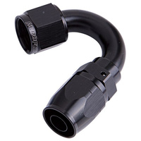 Aeroflow 500 Series Cutter Hose End -04AN Female to -04AN Hose 150-Degree Black AF505-04BLK