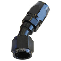 Aeroflow 500 Series Cutter Hose End -08AN Female to -08AN Hose 30-Degree Black AF507-08BLK