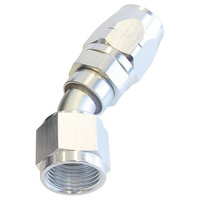 Aeroflow ALLOY 30 DEG HOSE END -12AN SILVER CUTTER STYLE FUL SWIVEL